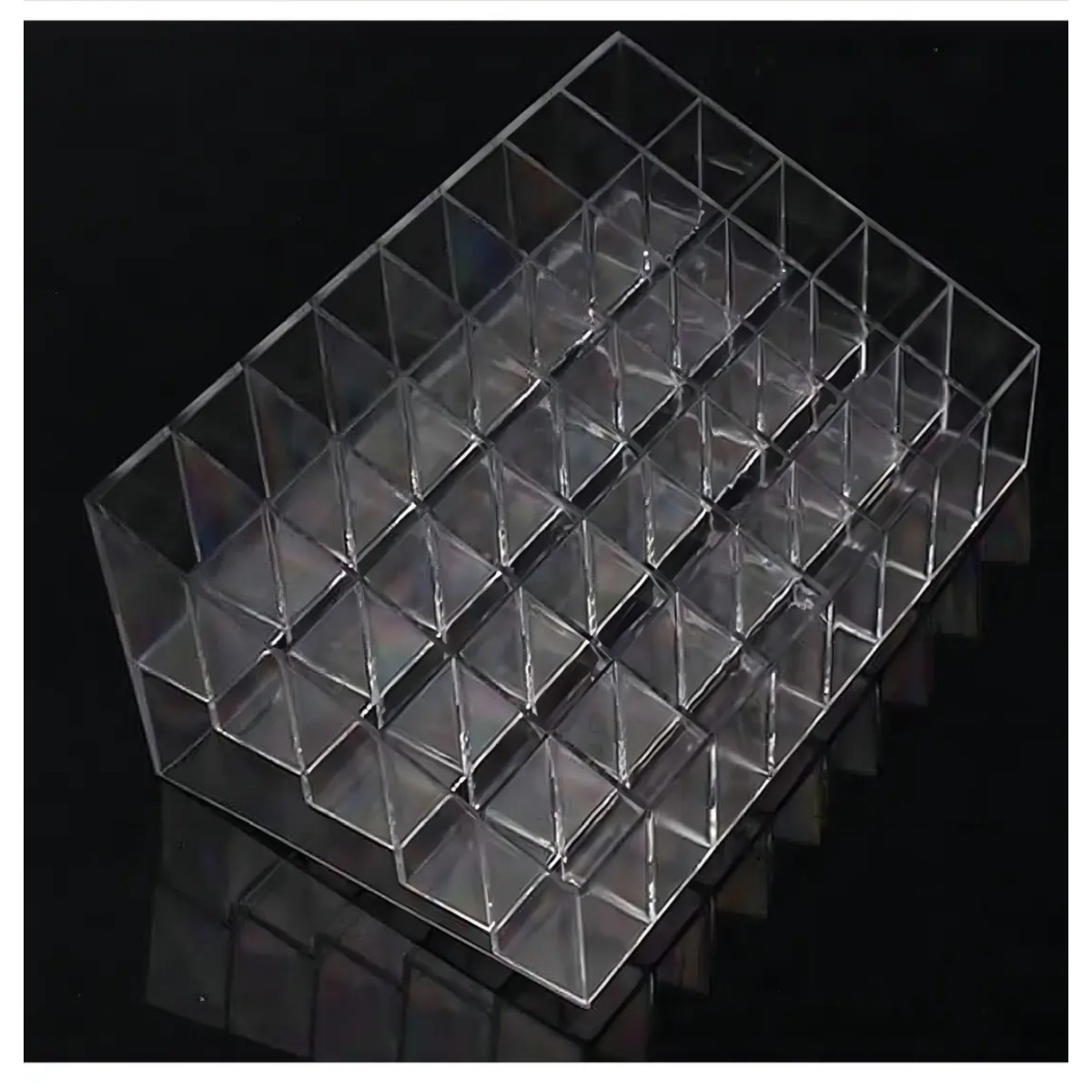 Organizador Para 40 Labiales Exhibidor Acr&iacute;lico Maquillaje Transparente image number null