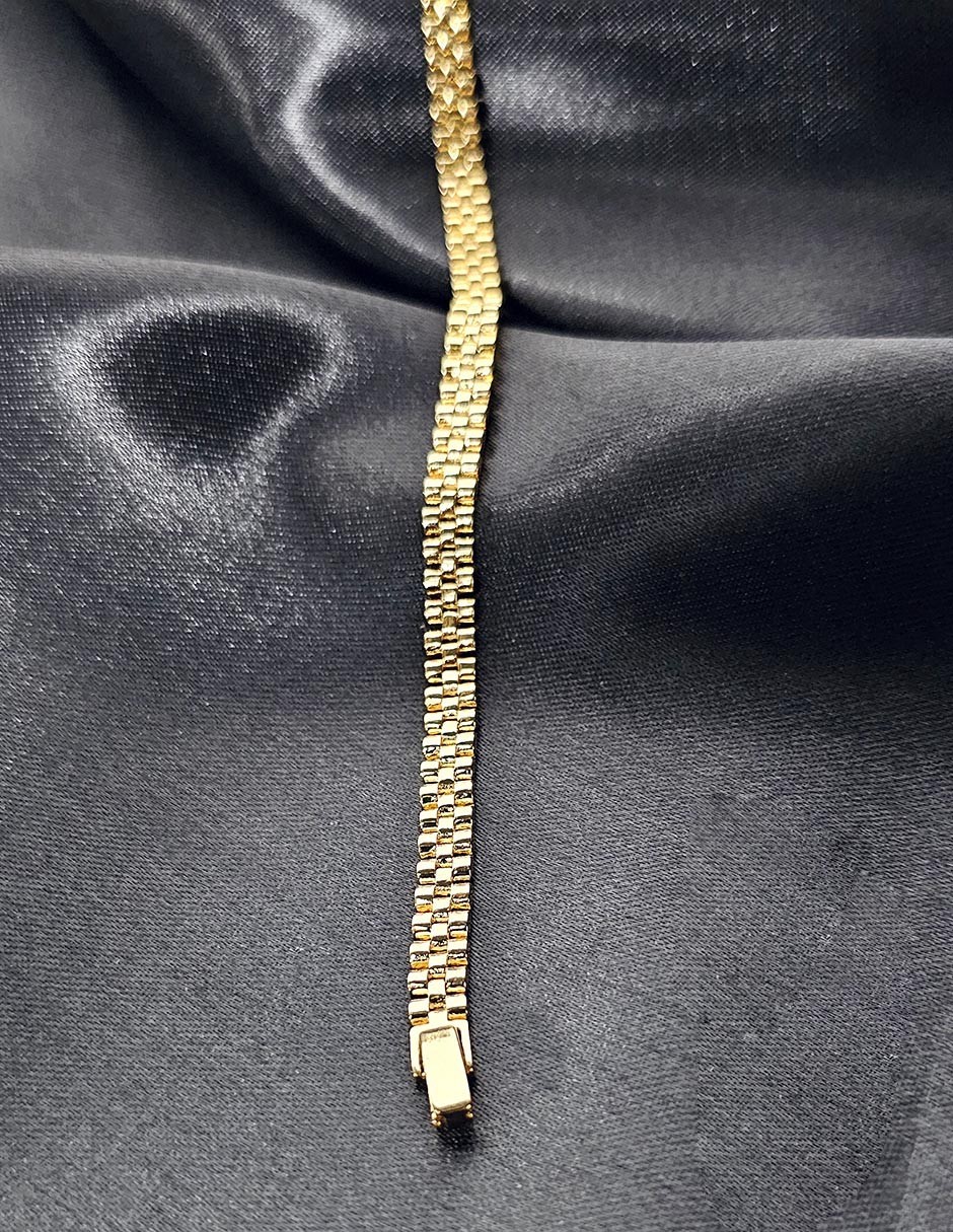 Pulsera Grecas Oro Laminado Moon image number null