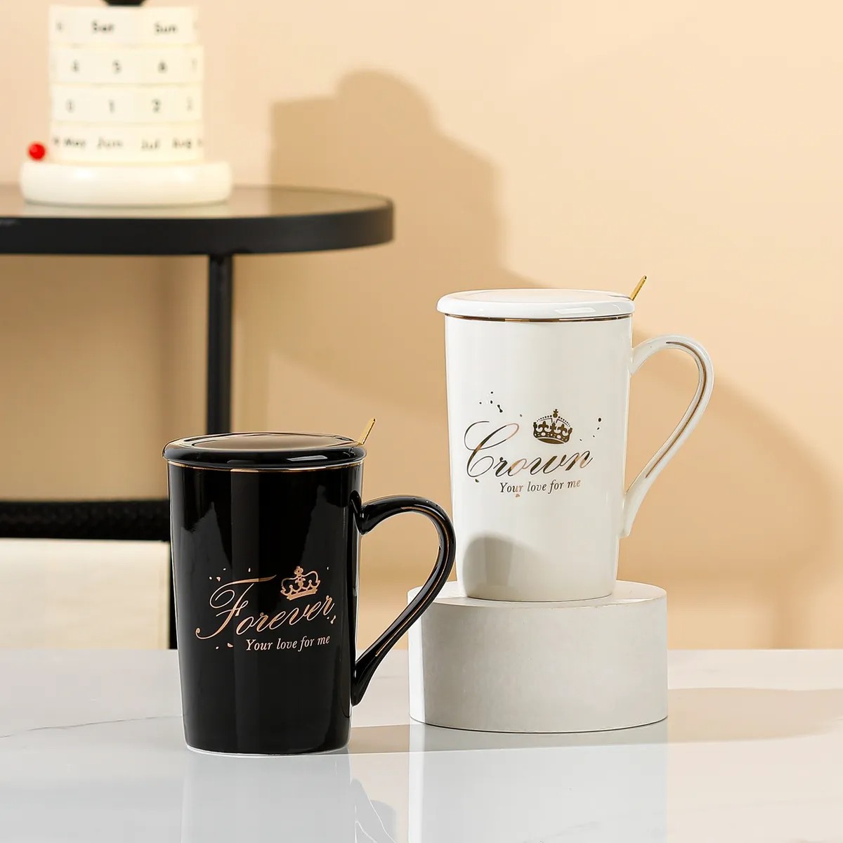 Conjunto De Taza De Regalo De Boda De Moda De Taza De Pareja image number null