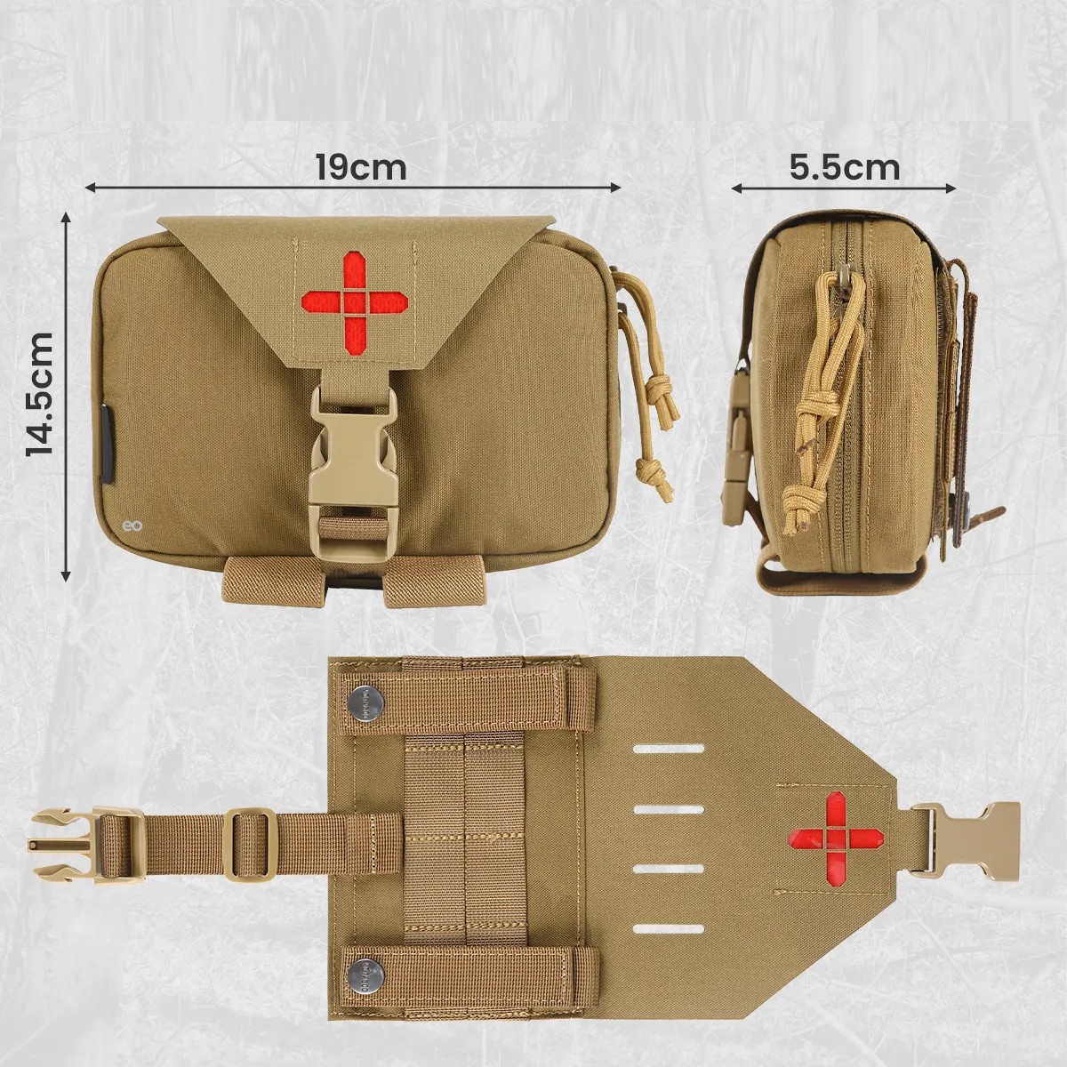 Bolsa T&aacute;ctica M&eacute;dica Botiqu&iacute;n Primeros Auxilios image number null