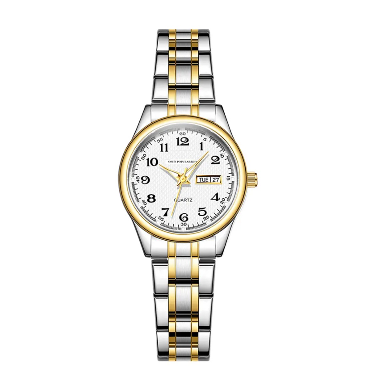 Reloj Mujer Cuarzo Elegante Impermeable Color Plata image number null
