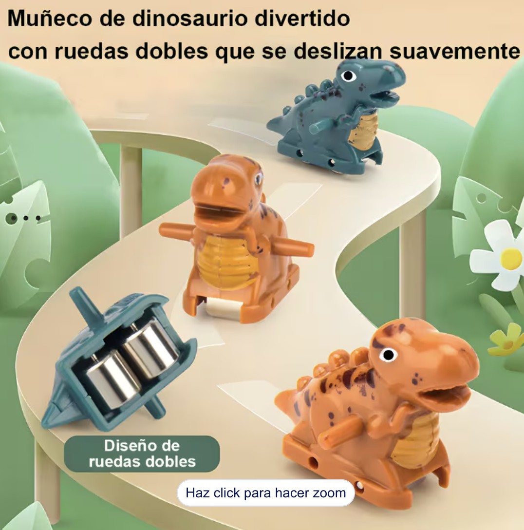 Juguete Infantil De Tobog&aacute;n De Escalada Con 3 Dinosaurios Modelo Verde image number null