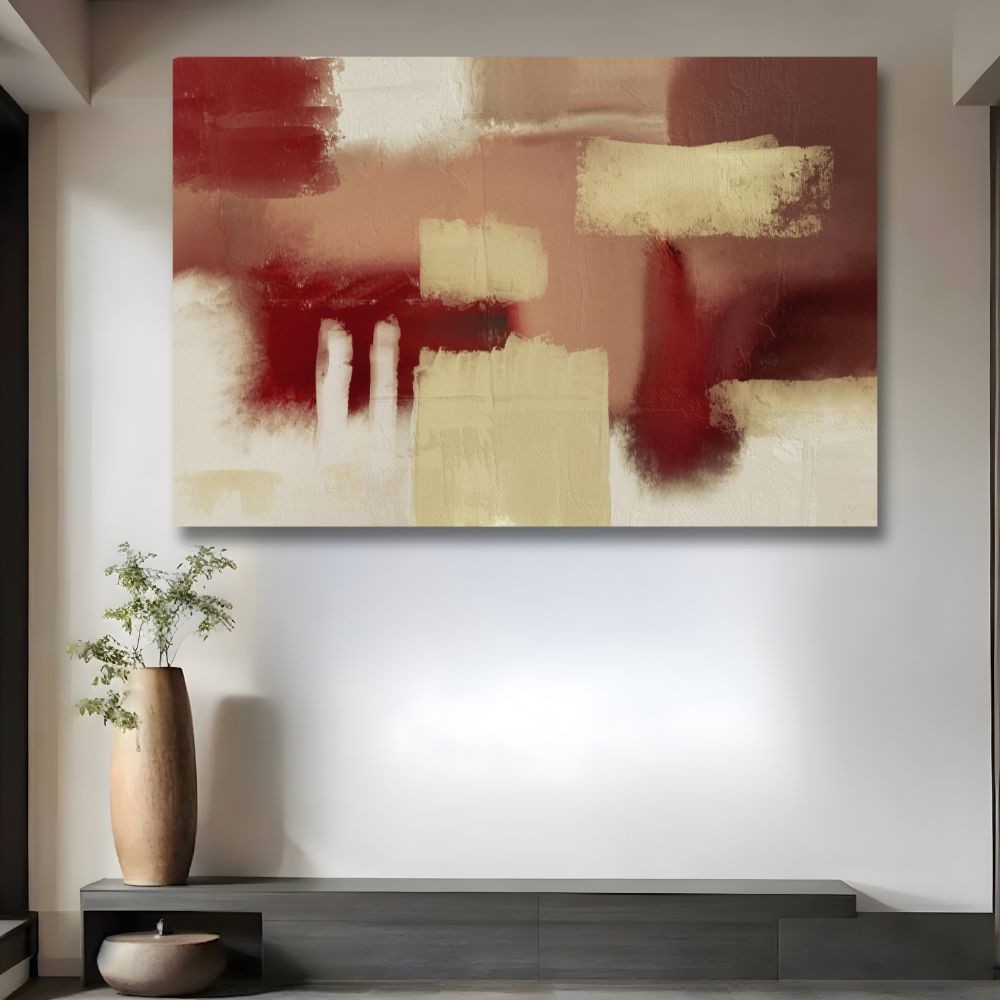 Cuadro Decorativo Abstracto Paleta Terrenal 120x160 cm image number null