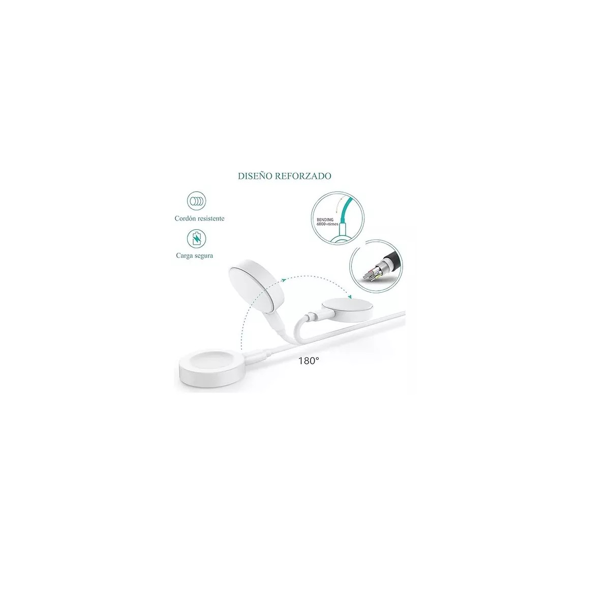 Base Soporte De Carga Reloj Inteligente Blanco. image number null