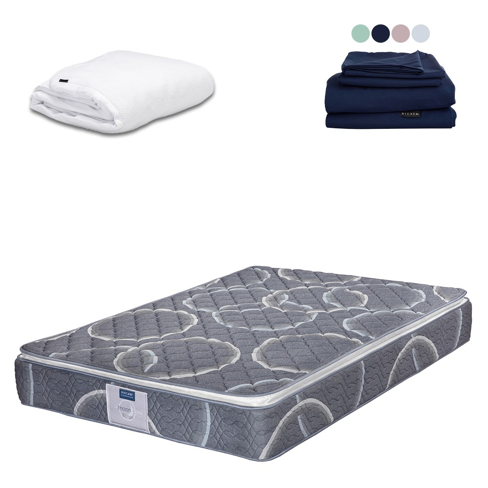 Colch&oacute;n Matrimonial Restonic Bongo+ Protector Cloud+S&aacute;banas Softy image number null