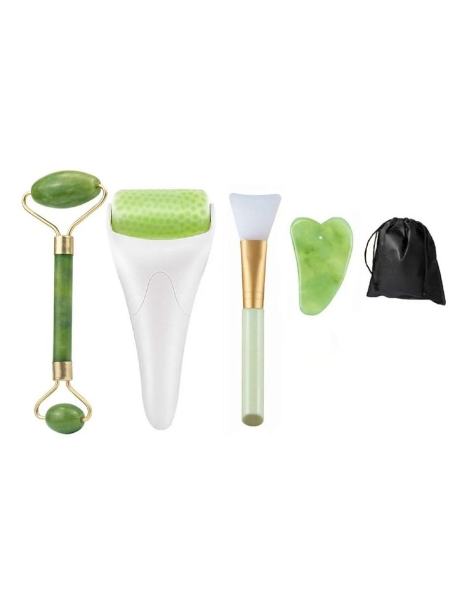 Kit Rodillo Masaje Facial De Jade Antienvejecimiento Traje image number null