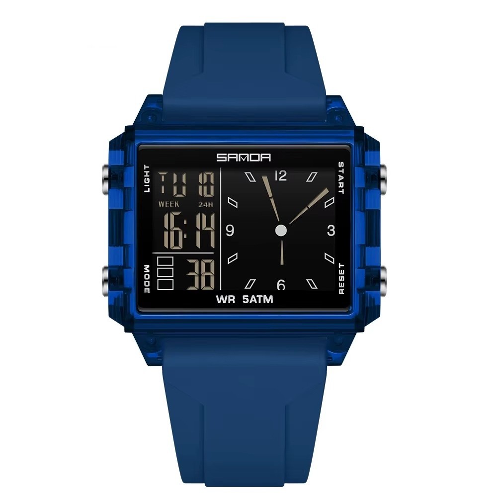 Relojes electr&oacute;nicos azul 01 calendario luminoso impermeable deportes al aire libre pulsera Digital image number null