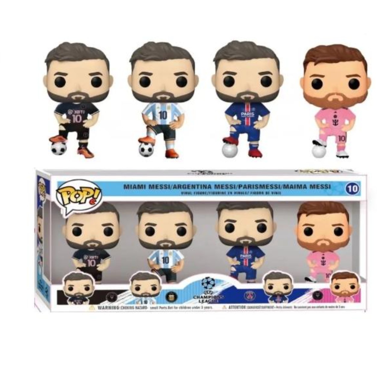 Paquete 4 Funkos Futbol: Lionel Messi image number null