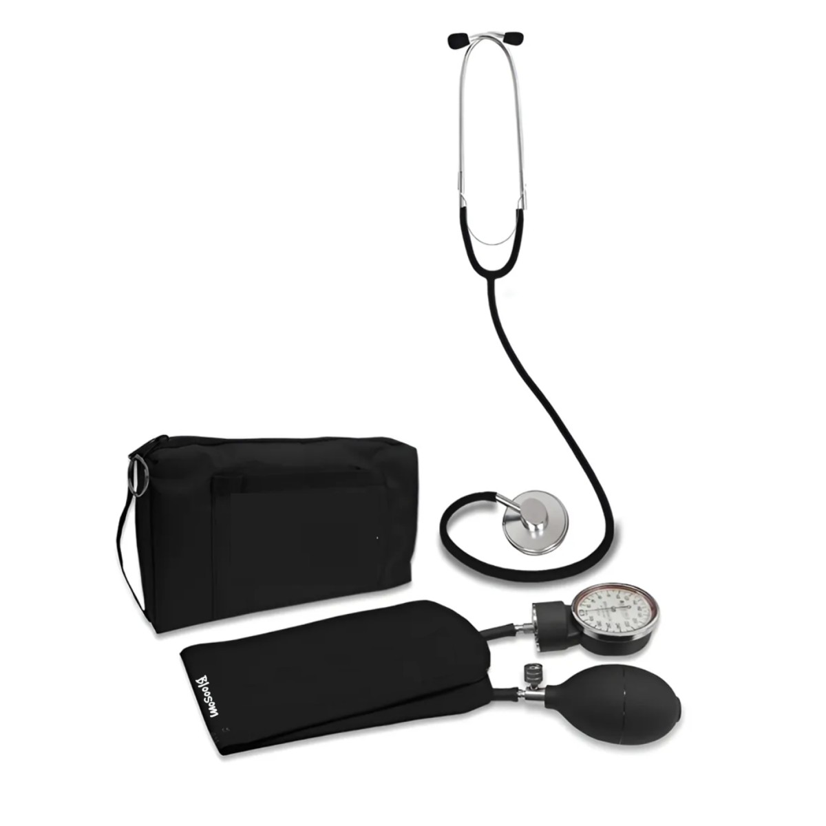 Kit Bauman&oacute;metro Con Estetoscopio Simplex, Negro image number null