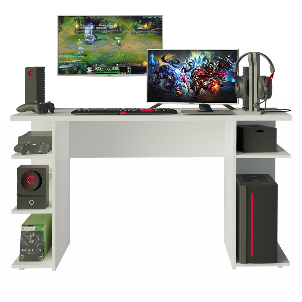 Escritorio Gamer para Computadora 9409 Color Blanco image number null