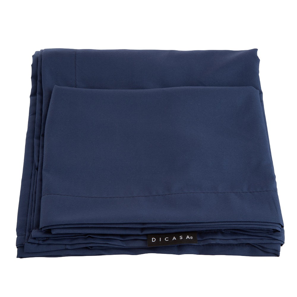 Protector King Size Spring Air Ultra Blanco con S&aacute;banas Softy Azul image number null