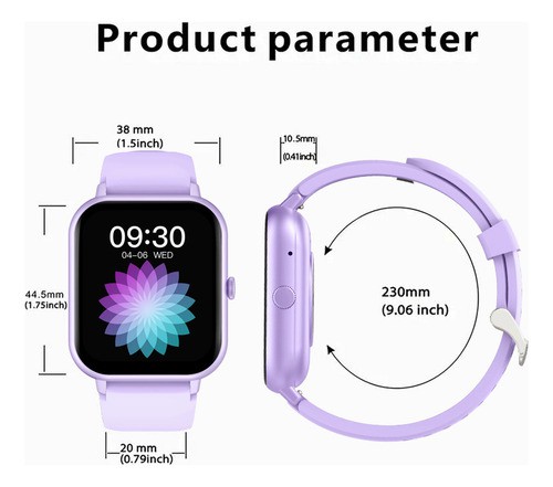 Reloj Smartwatch Mujer Reloj Inteligente Bluetooth Llamada image number null