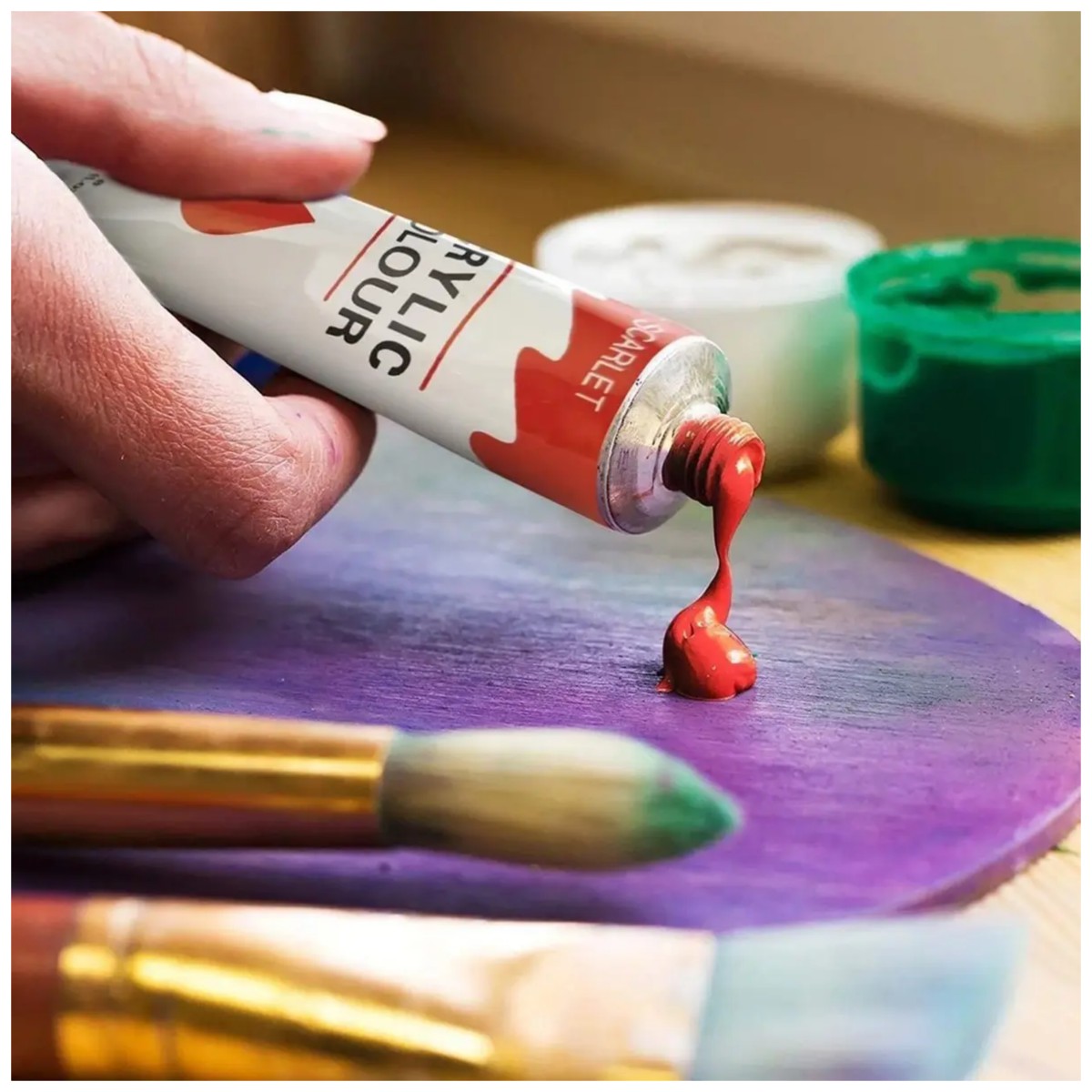 Pintura Acr&iacute;lica 24 Colores Set Arte Profesional image number null