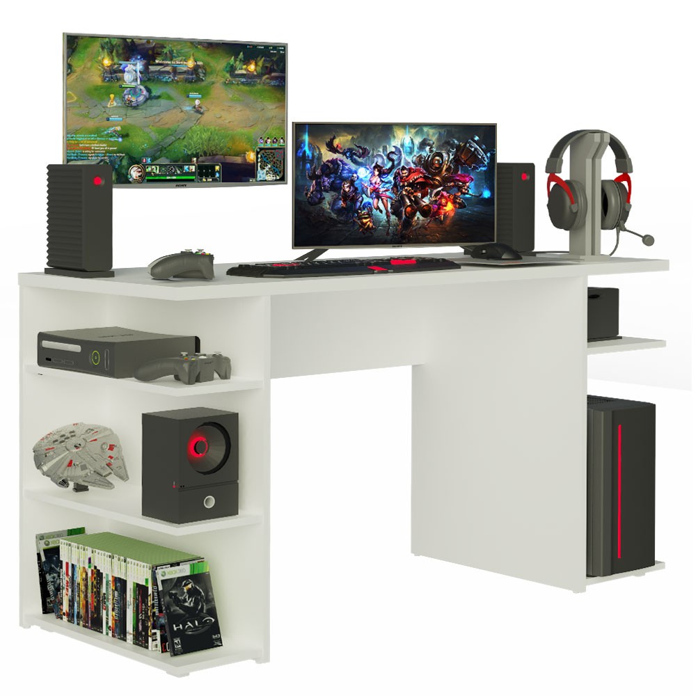 Escritorio Gamer para Computadora 9409 Color Blanco image number null