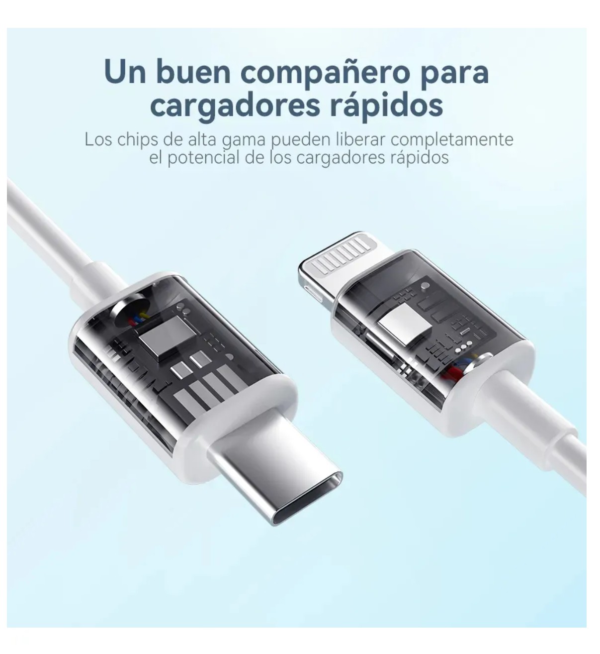 Cargador Inalambrico Belug+ Cable Tipo C + Cargador 20w Blanco image number null