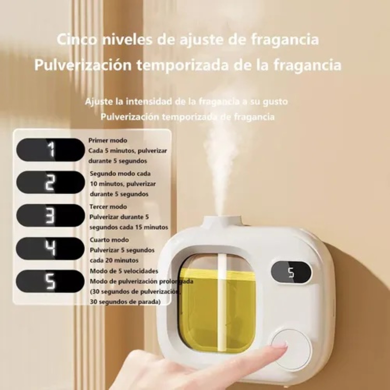 Difusor De Aceite Esencial De Aroma blanco image number null