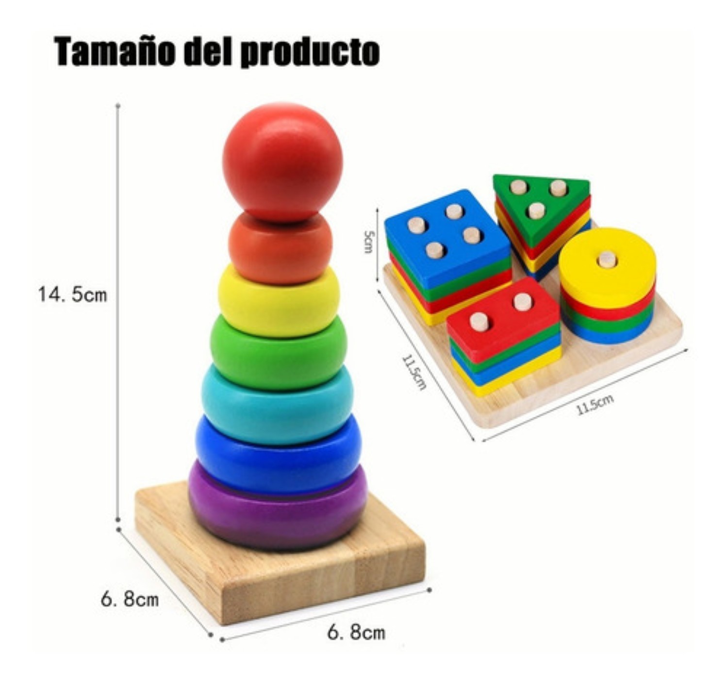 Juguete Apilable Educativo Madera Juguete image number null