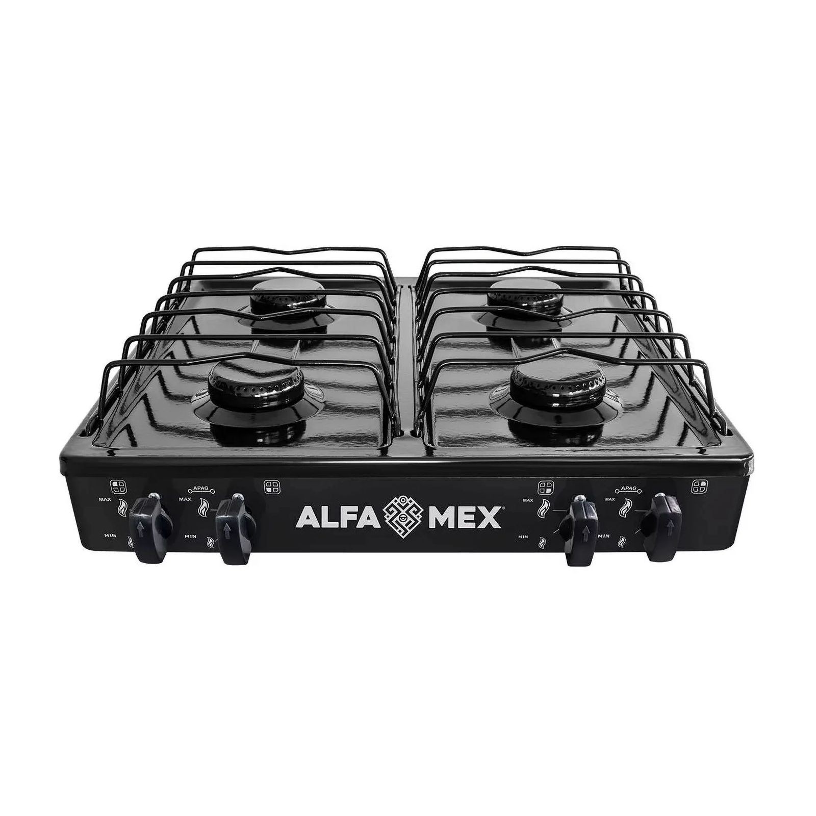Parrilla de Gas Alfamex 4 Quemadores Negra 311 image number null