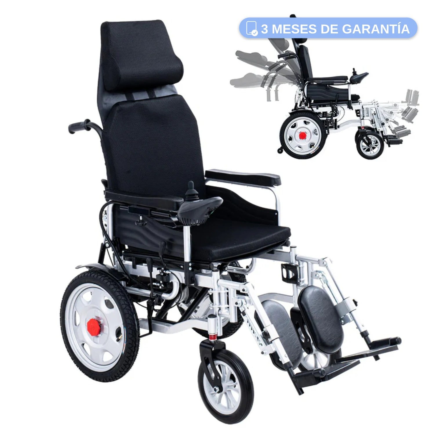 Silla Ruedas Electrica Reclinable Elevapiernas 4 en 1 image number null