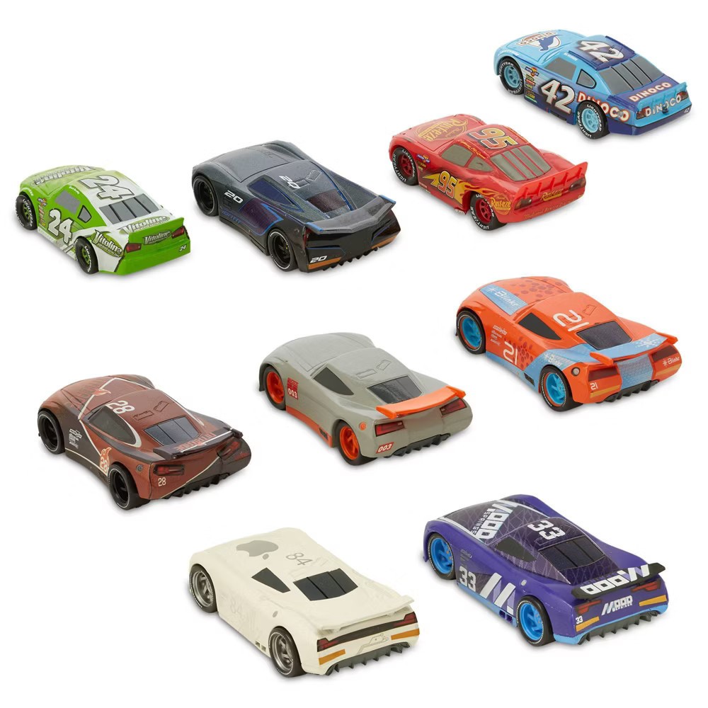 Set 9 Figuras Cars Deluxe Carros Colecci&oacute;n Ni&ntilde;os 3 A&ntilde;os image number null