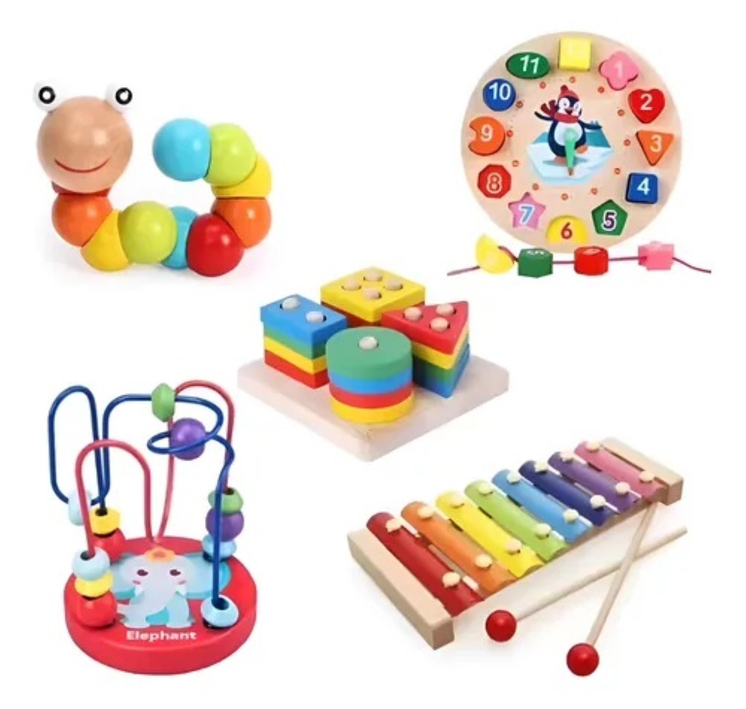 Paquete Did&aacute;ctico Infantil Estimulaci&oacute;n Temprana 5 Piezas image number null