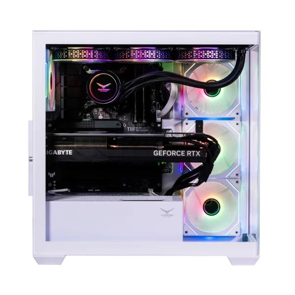 Gabinete Naceb NA-0637B, Midi-Tower, ATX/Micro-ATX/Mini-ITX, USB 3.0, sin Fuente, 4 Ventiladores Instalados, Blanco image number null