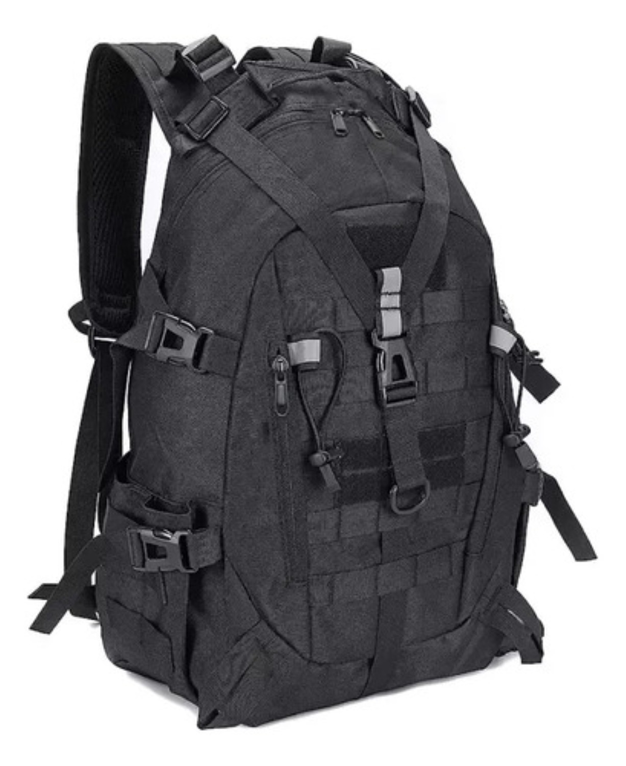 Mochila Tactica De C&aacute;mping Impermeable Gran Capacidad 45l Negro image number null