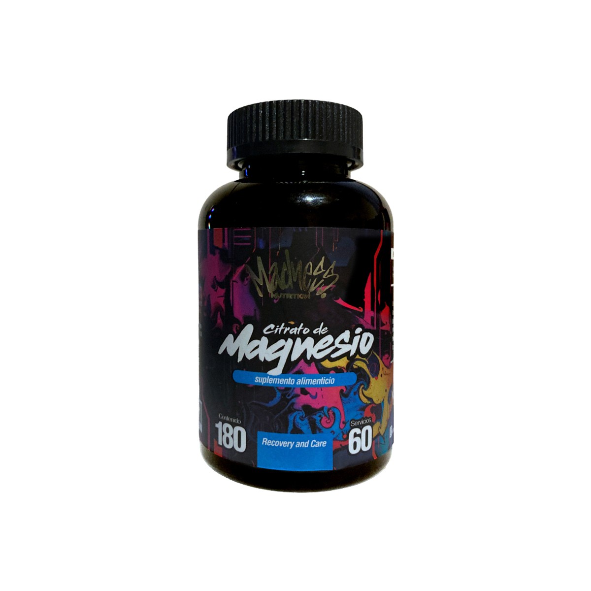 Citrato De Magnesio Madness 300g En Polvo Sabor Fresa Fit image number null