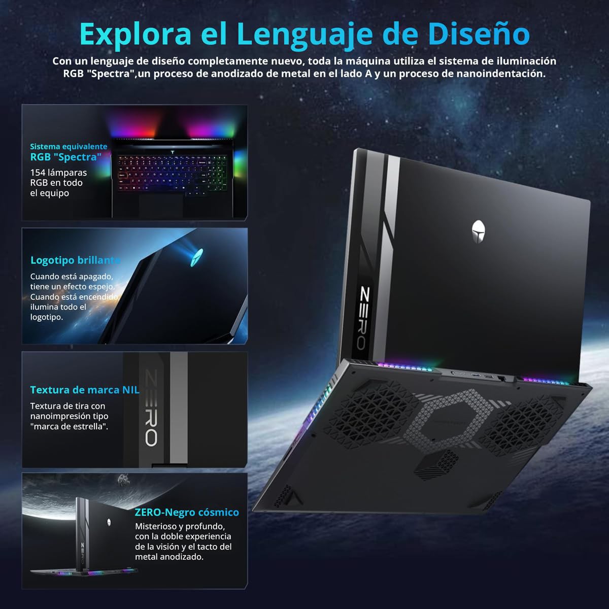 Laptop Gamer Thunderobot Zero 18 Pro 5070 Ti SSD de 18 pulgadas y 1 TB image number null