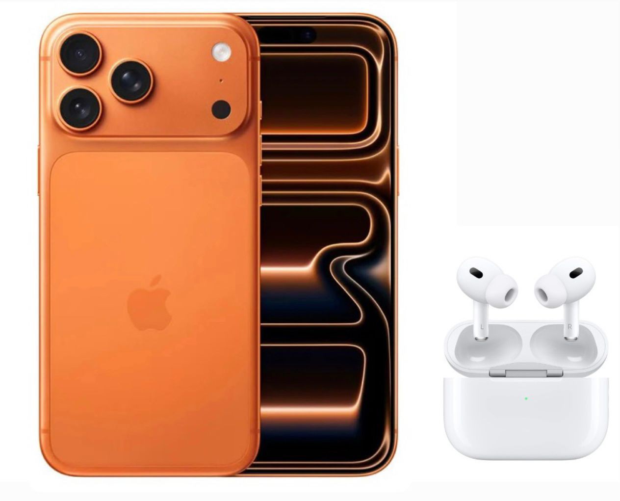 IPhone 17 PRO 1TB Color Naranja Nuevo sellado + AIRPODS PRO image number null