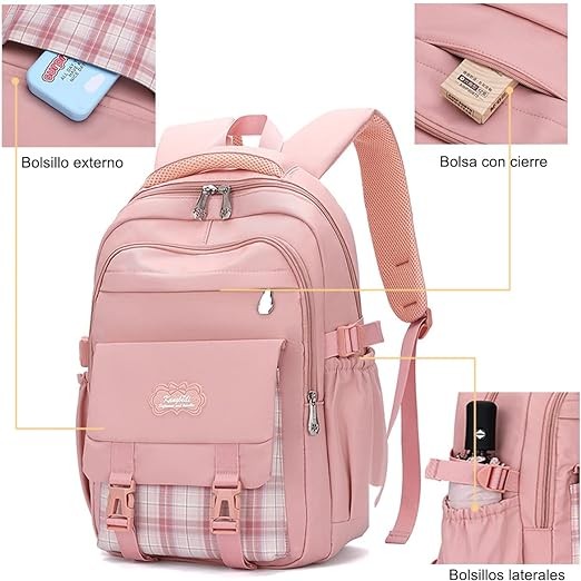 A Maxgeen Mochilas Escolares para Ni&ntilde;as de Primaria,Mochilas para Ni&ntilde;as de Secundaria,Mochilas para Adolescentes Grande. image number null