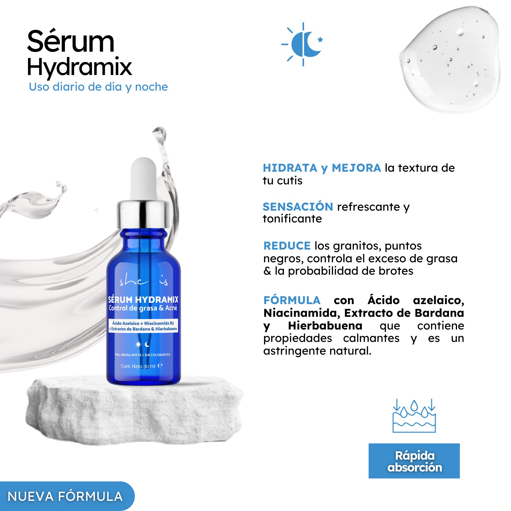 Set Facial Control de Grasa Plus (Crema + Serum + Dermolimpiador) She is skincare image number null