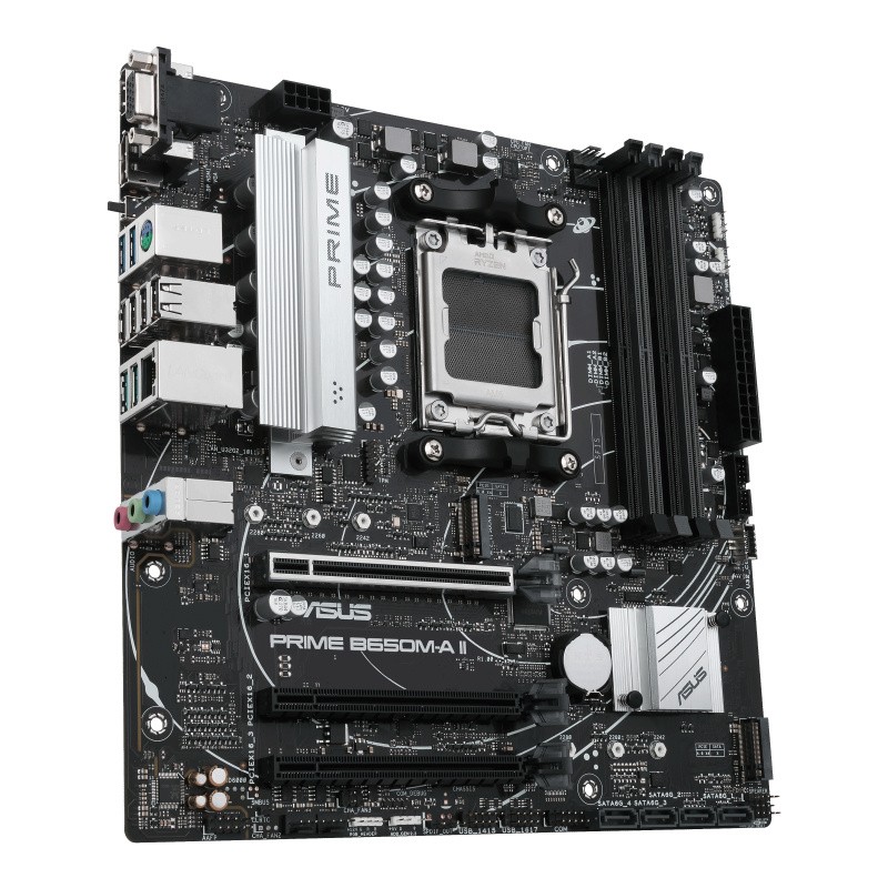 Tarjeta Madre ASUS PRIME B650M-A II-CSM, Micro-ATX, Socket AM5, AMD B650, 128GB DDR5, HDMI/DP para AMD image number null