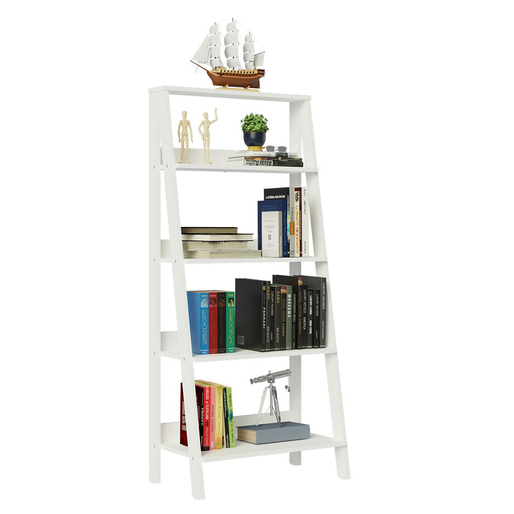 Mueble Biblioteca Librero Madesa Con 4 Niveles Blanco 2 image number null