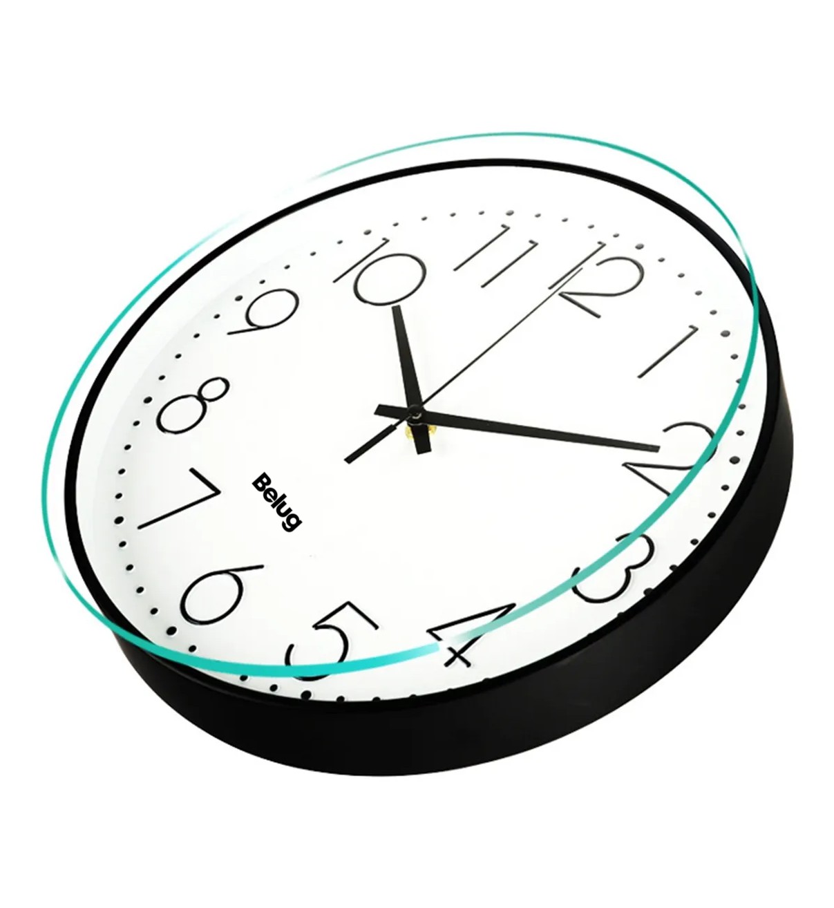 Reloj De Pared Digital Grande Belug Moderno Y Silencioso 20 Cm image number null