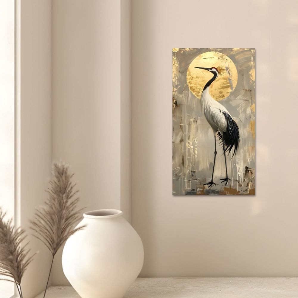 Cuadro Decorativo Animal 40x60cm Grulla Real Impreso image number null