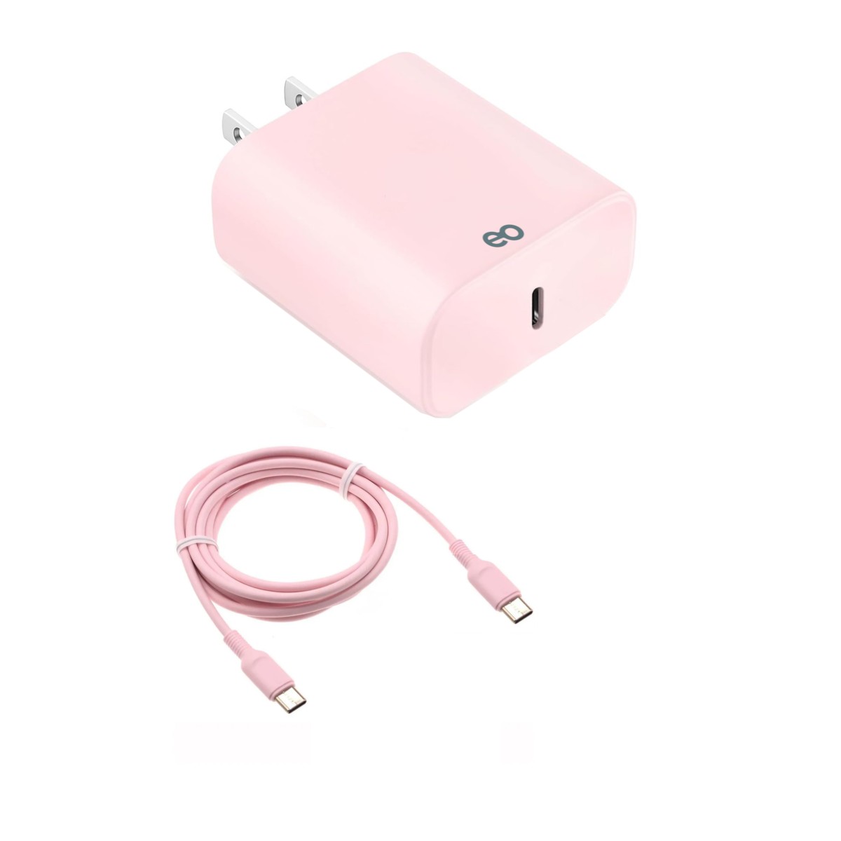 45w cargador para Samsung cargador r&aacute;pida tipo c 2 metros Rosa image number null