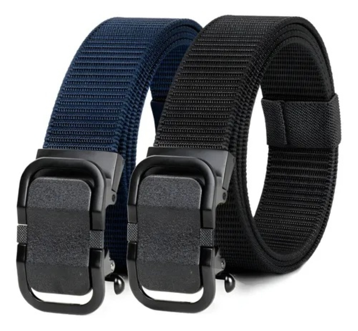 2pzs Cinturones T&aacute;ctico Militar Ajustable Moda Calidad Cinto Negro+Azul image number null