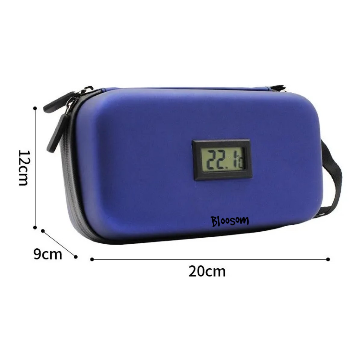 Estuche De Viaje Con Enfriador De Insulina Con Term&oacute;metro Azul image number null