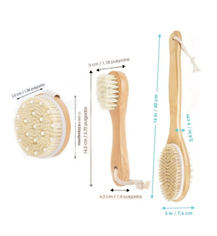 Masaje Facial Y Corporal Con Cepillo Para Favorecer La Circu image number null