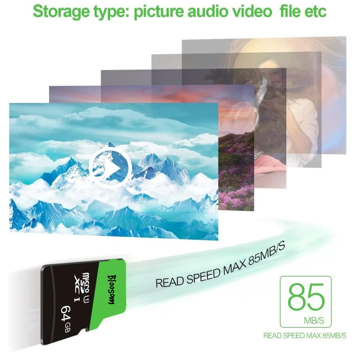 Memoria Micro Sd 64gb Clase 10 2 Piezas Negro image number null