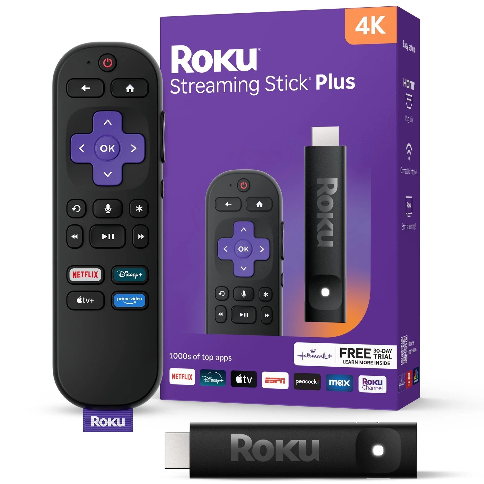 Dispositivo de Transmisi&oacute;n Roku Plus 4K UHD Color Negro image number null