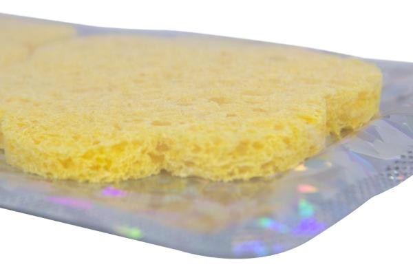Esponja Exfoliante De Celulosa Natural Limpieza Facial 24 Pz image number null