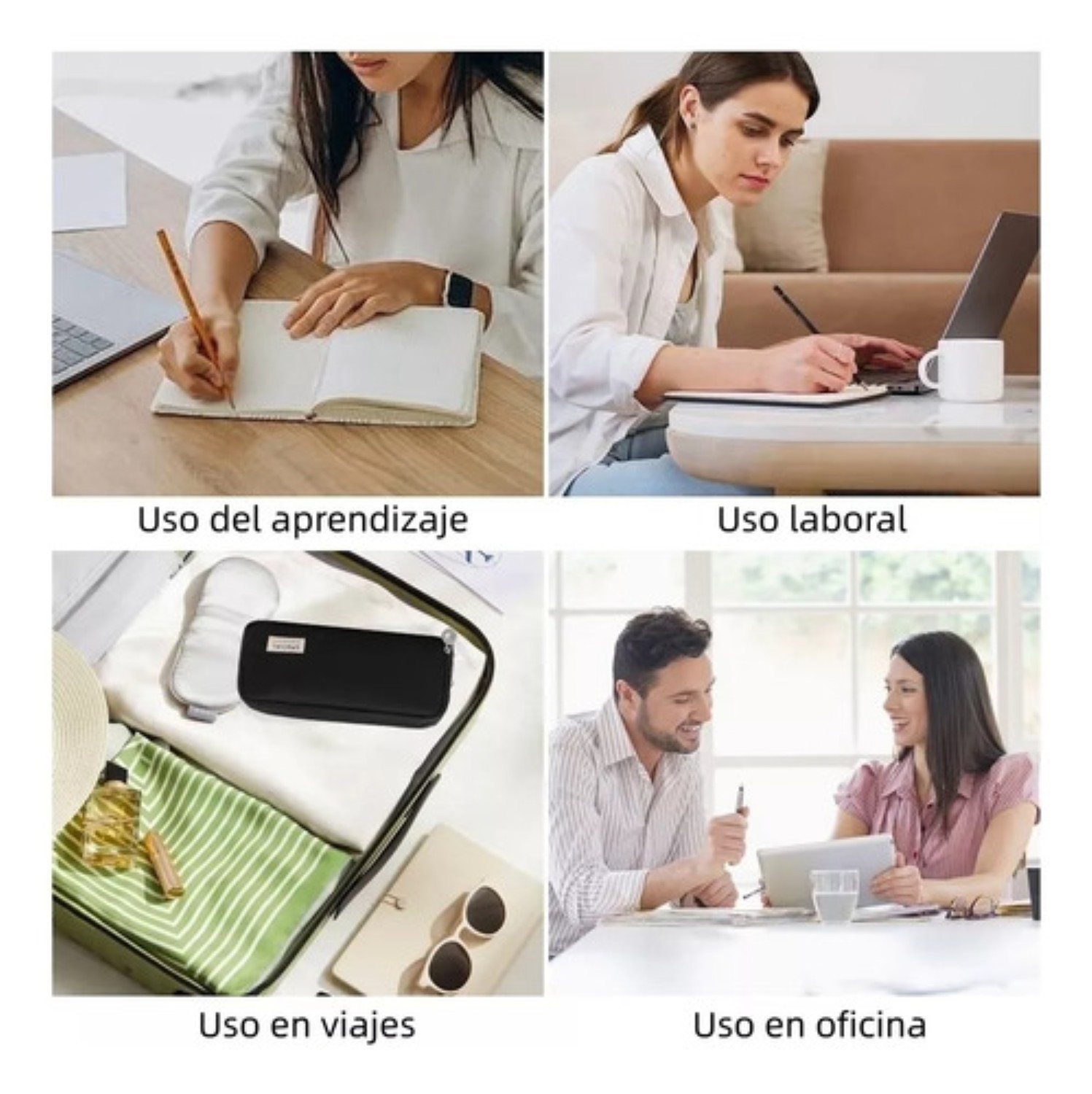 Lapicera Doble Capa De Gran Capacidad Negro image number null