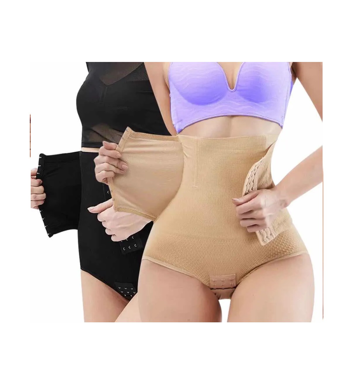 Panty Faja Calz&oacute;n Levanta Pompa Doble Compresi&oacute;n Reductora Negro 3XL Malubero image number null