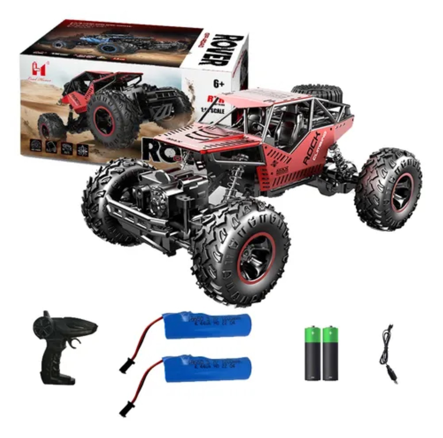 Juguete Control Remoto 4x4 rojo image number null