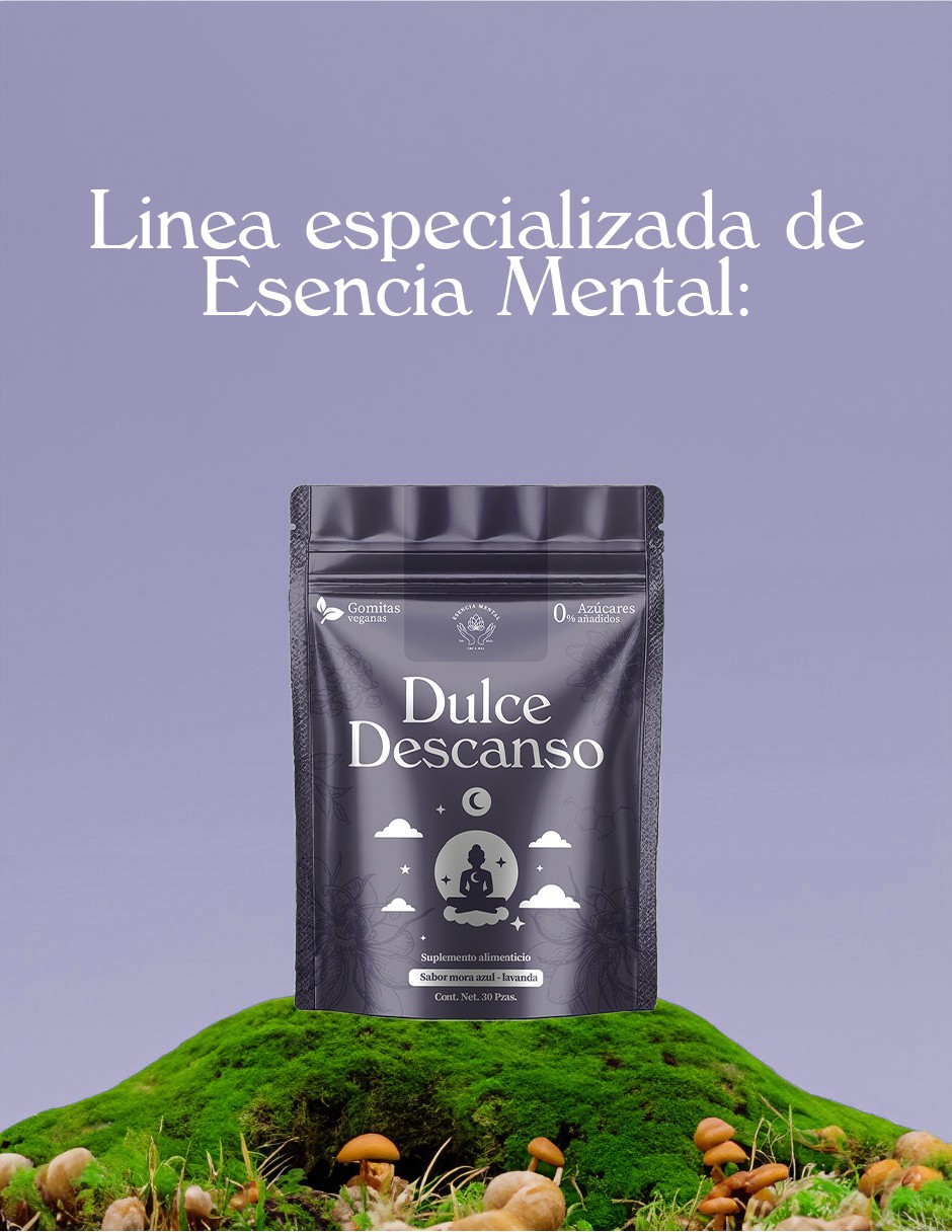 Gomitas "Dulces Sue&ntilde;os" con 5-HTP, L-Teanina, Flor de la Pasi&oacute;n y CBN | Esencia Mental | Descanso y la Relajaci&oacute;n image number null