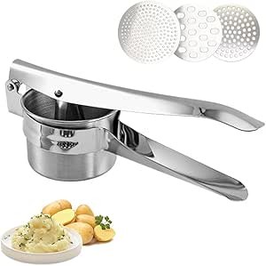A DOTOTO Prensador de patatas, Exprimidor Manual de Fruta de acero inoxidable image number null
