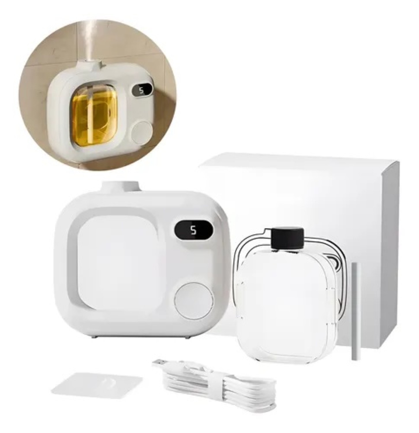 Difusor De Aceite Esencial De Aroma blanco image number null