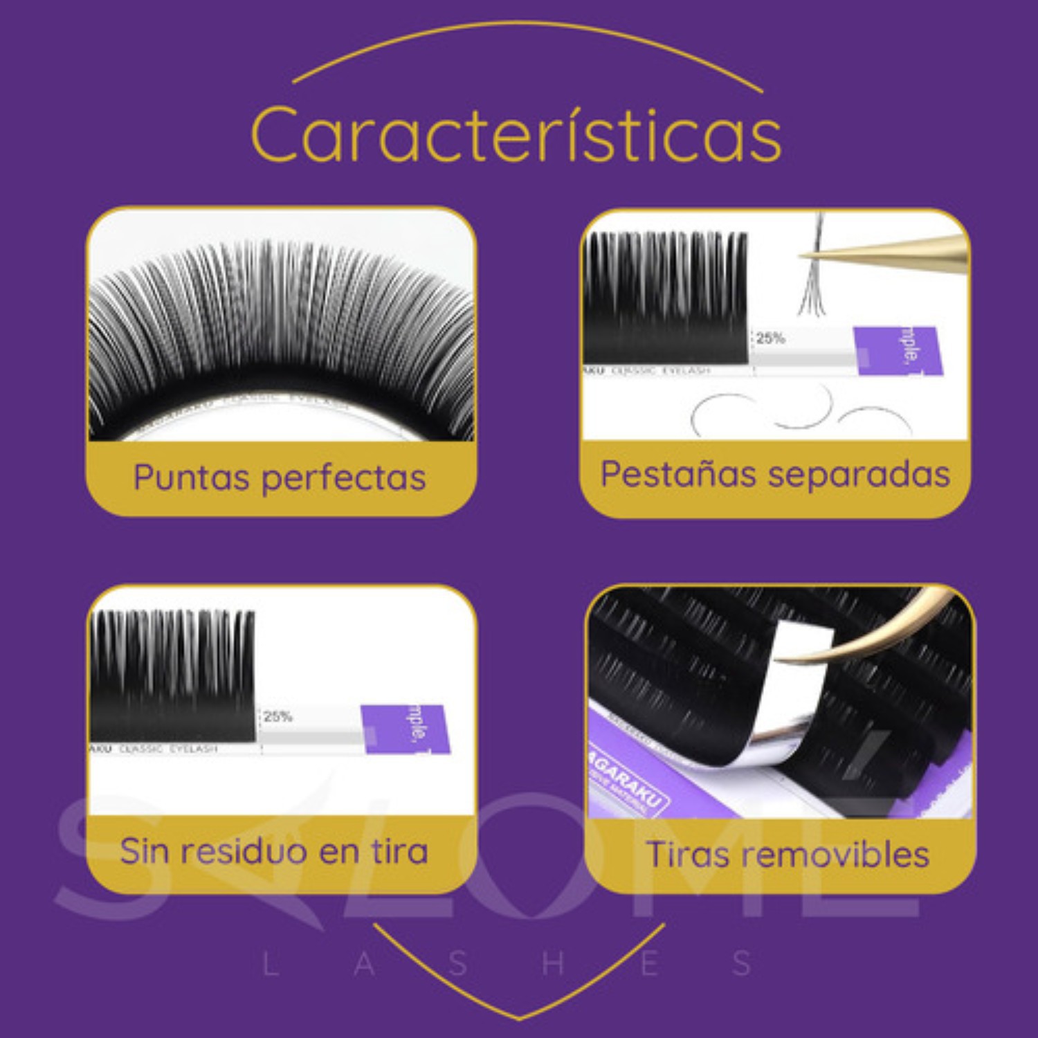 Blister Pesta&ntilde;as Nagaraku Aplicacion Mink 1x1 1pz 15mm .20D image number null